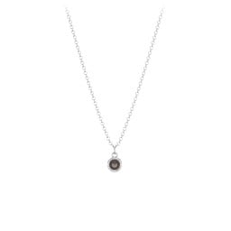Bezel Set Multi-Birthstone Drop Necklace