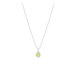 Bezel Set Multi-Birthstone Drop Necklace