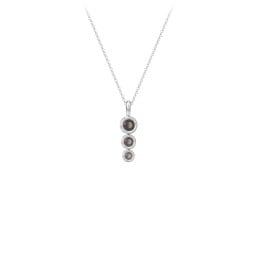 Generations 3-Stone Bezel Set Mother's Necklace