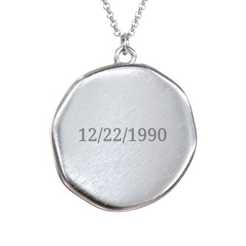 Engravable Capricorn Zodiac Medallion Necklace