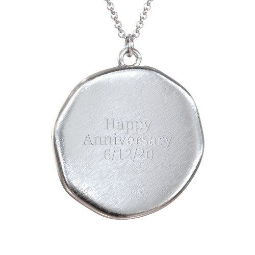 Engravable Virgo Zodiac Medallion Necklace