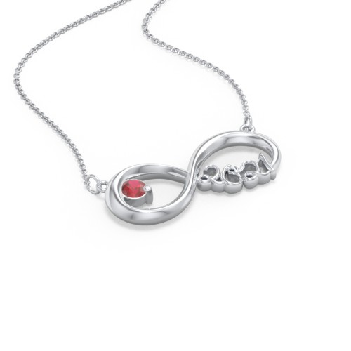 2021 Graduation Infinity Pendant With Gemstone