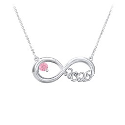 2025 Graduation Infinity Pendant With Gemstone