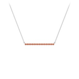 Gemstone Bar Pendant Necklace