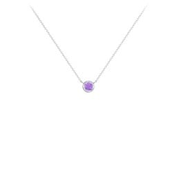 Bezel Set 3mm Gemstone Pendant