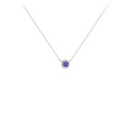 Bezel Set 3mm Gemstone Pendant