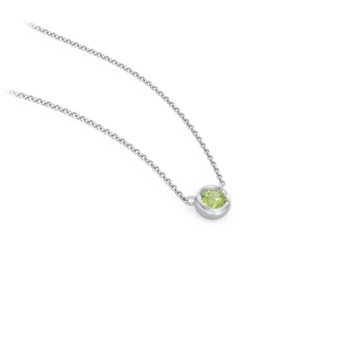 Bezel Set 3mm Gemstone Pendant