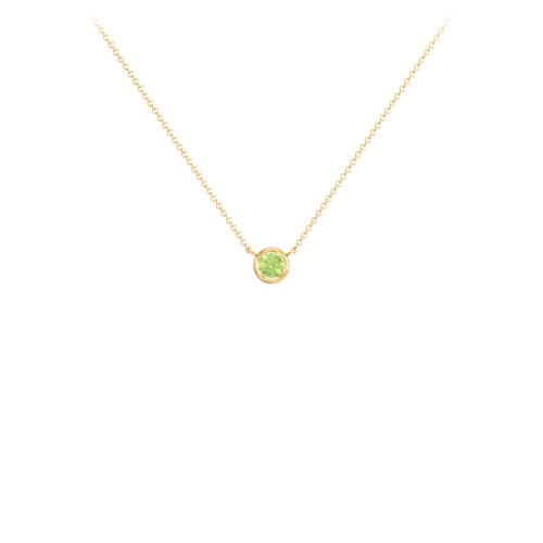 Bezel Set 3mm Gemstone Pendant