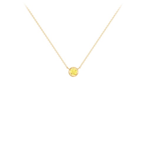 Bezel Set 3mm Gemstone Pendant