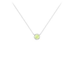 Bezel Set 4mm Gemstone Pendant