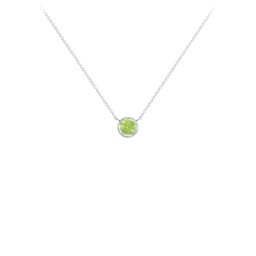 Bezel Set 4mm Gemstone Pendant
