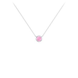 Bezel Set 4mm Gemstone Pendant
