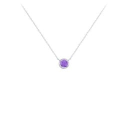 Bezel Set 4mm Gemstone Pendant