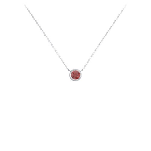 Bezel Set 4mm Gemstone Pendant