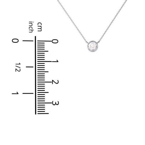 Bezel Set 4mm Gemstone Pendant – 10K Yellow Gold with Blue Sapphire