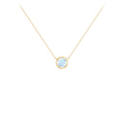 Bezel Set 5mm Gemstone Pendant