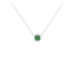 Bezel Set 5mm Gemstone Pendant
