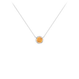 Bezel Set 5mm Gemstone Pendant