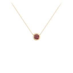 Bezel Set 5mm Gemstone Pendant