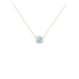 Bezel Set 5mm Gemstone Pendant