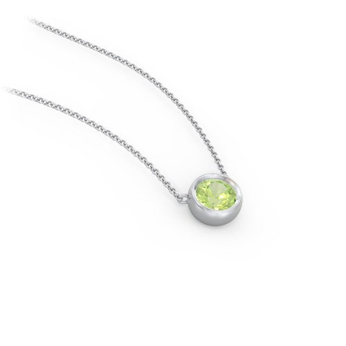 Bezel Set 5mm Gemstone Pendant