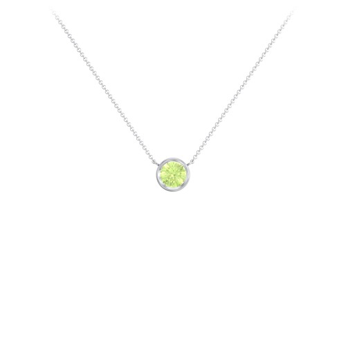 Bezel Set 5mm Gemstone Pendant