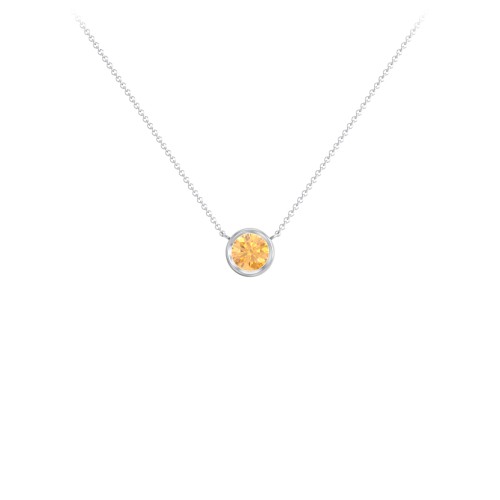 Bezel Set 5mm Gemstone Pendant