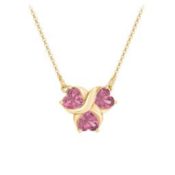 Love and Kisses 3 Gemstone Pendant