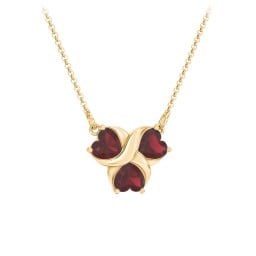 Love and Kisses 3 Gemstone Pendant