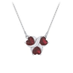 Love and Kisses 3 Gemstone Pendant