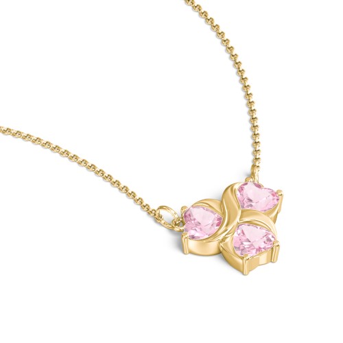Love and Kisses 3 Gemstone Pendant