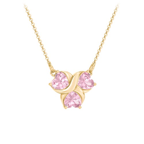 Love and Kisses 3 Gemstone Pendant