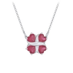 Love and Kisses 4 Gemstone Pendant