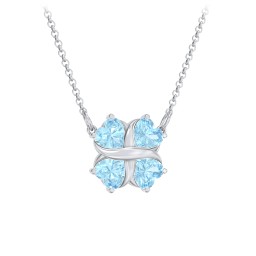 Love and Kisses 4 Gemstone Pendant