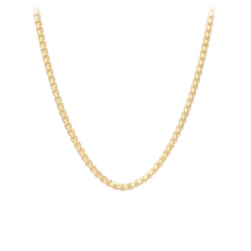 18" Rounded Box Chain Necklace