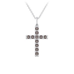 Medium Gemstone Cross Pendant