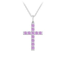 Medium Gemstone Cross Pendant