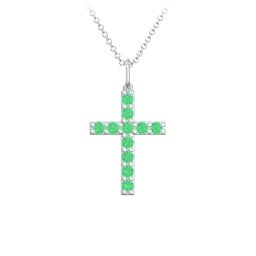 Medium Gemstone Cross Pendant