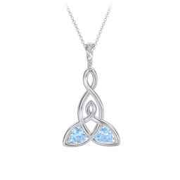 Celtic Motherhood Knot Birthstone Necklace