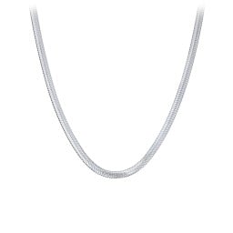 Engravable 16" Herringbone Chain in Stainless Steel