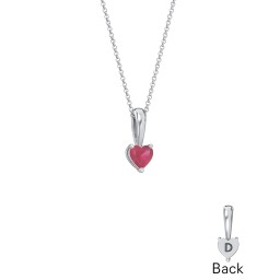 Engravable Generations Stacking Hearts Pendant - 1