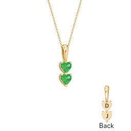 Engravable Generations Stacking Hearts Pendant - 2