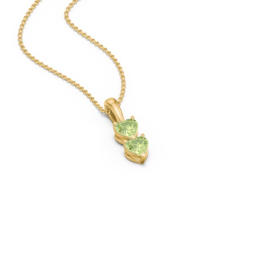 Engravable Generations Stacking Hearts Pendant - 2