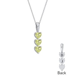 Engravable Generations Stacking Hearts Pendant - 3