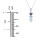 Engravable Generations Stacking Hearts Pendant - 3 – Sterling Silver with Pink Tourmaline, Aquamarine, and Cubic Zirconia