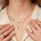 Bezel-Set Round Stone Station Necklace – Sterling Silver with Blue Sapphire, Ruby, Emerald, and Pink Tourmaline