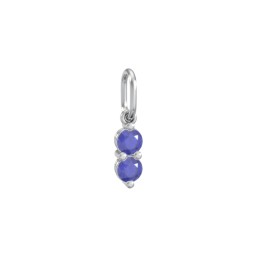 2 Gemstone Vertical Charm