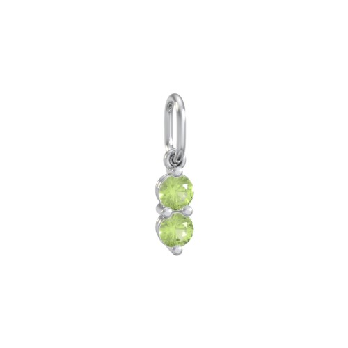 2 Gemstone Vertical Charm