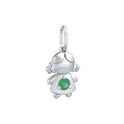 Little Girl Charm with Gemstone