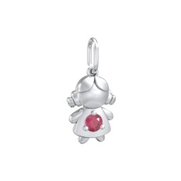 Little Girl Charm with Gemstone